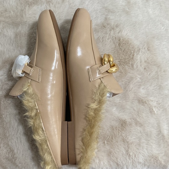 ๐ DREAM PAIRS Chain Loafer Mules with Fur Closed Toe Slip On With ๐ฆ - Picture 8 of 12